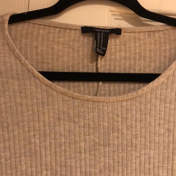 FOREVER 21 OATMEAL LONG SLEEVE DRESS - Picture 7 of 8